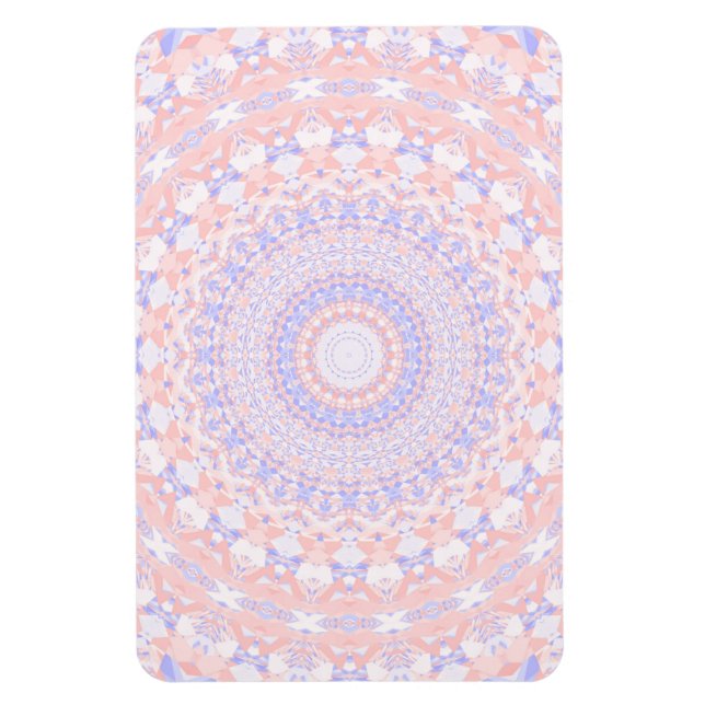 Delikate Hübsche Pastelle Abstrakt Mandala Magnet (Vertikal)