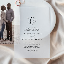 Delikate Kalligraphie Monogram Elegant Wedding