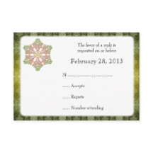 Delikate Lace Snowflake Winter Hochzeitskarte