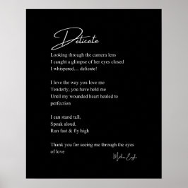 Delikate Liebe Gedicht Poetry Mauer Posterdekor Poster