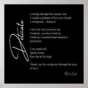 Delikate Liebe Gedicht Poetry Mauer Posterdekor Poster