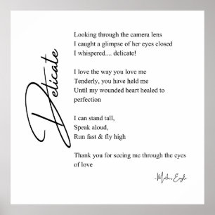 Delikate Liebe Gedicht Poetry Mauer Posterdekor Poster