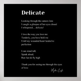 Delikate Liebe Gedicht Poetry Mauer Posterdekor Poster