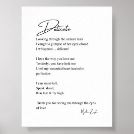 Delikate Liebe Gedicht Poetry Mauer Posterdekor Poster