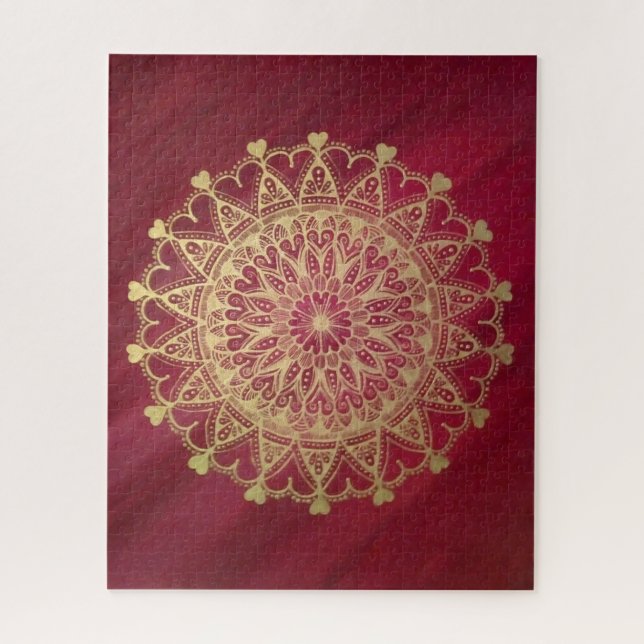 Delikate Liebe Mandala Puzzle (Vertikal)