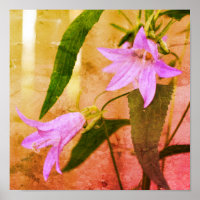 Delikate Lila Lily-Blume gestörte Kunst