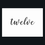 Delikate Minimalistische Hochzeiten Tischnummern<br><div class="desc">Die Delicate Minimalistisch Wedding Invitation Suite verfügt über ein modernes Kalligraphieskript,  das sich von der Typografie abhebt und die Suite hoffnungslos romantisch verlasse.</div>