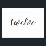 Delikate Minimalistische Hochzeiten Tischnummern<br><div class="desc">Die Delicate Minimalistisch Wedding Invitation Suite verfügt über ein modernes Kalligraphieskript,  das sich von der Typografie abhebt und die Suite hoffnungslos romantisch verlasse.</div>