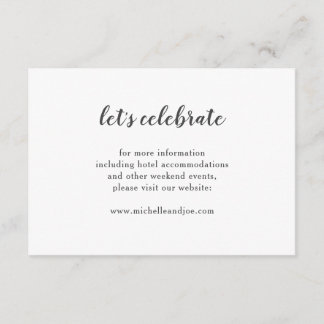 Delikate Minimalistische Verschlusskarte Begleitkarte