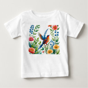 Delikate Naturgarten Wasserfarbe mit schöner Aussi Baby T-shirt
