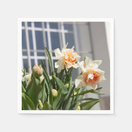 Delikate niedliche Narzissen Serviette