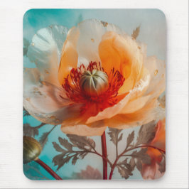 Delikate Orange-Blume Mousepad