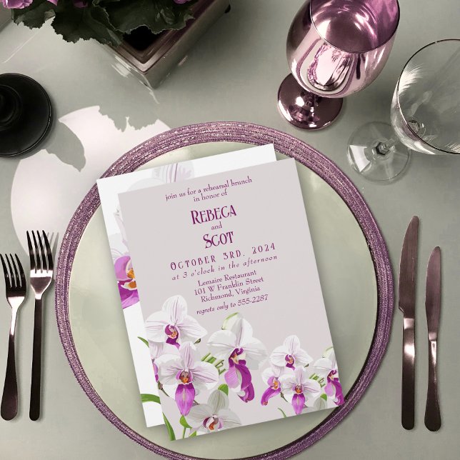 Delikate Orchid Brunch Probe Einladung (Von Creator hochgeladen)