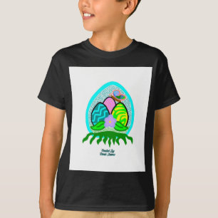 Delikate Ostereier Boys Black Basic T Shirt