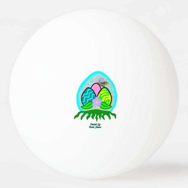 Delikate Ostereier Ping Pong Ball Tischtennisball (Vorderseite)
