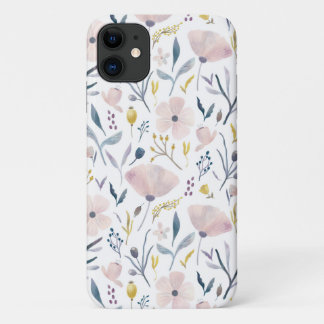 Delikate Pastel Hübsch Pink Blue Blume Feminine Case-Mate iPhone Hülle