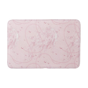 Delikate Pastellfarben Pink Pearl Luxus Badematte