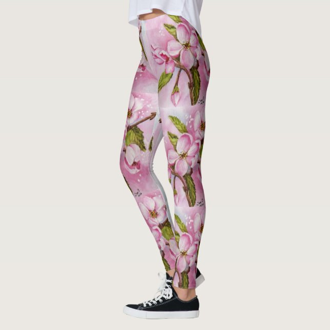 DELIKATE PINK APPLE BLOSSOMS | LEGGINGS (Links)