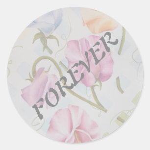 DELIKATE PLATTERBSEN RUNDER AUFKLEBER