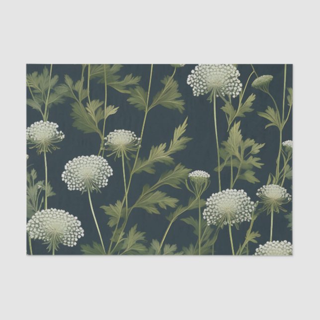 Delikate Queen Anne's Lace Pattern Seidenpapier (Vorderseite)