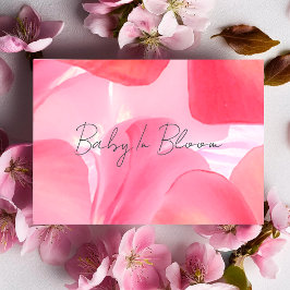 Delikate rosa Blossom Babydusche Einladung