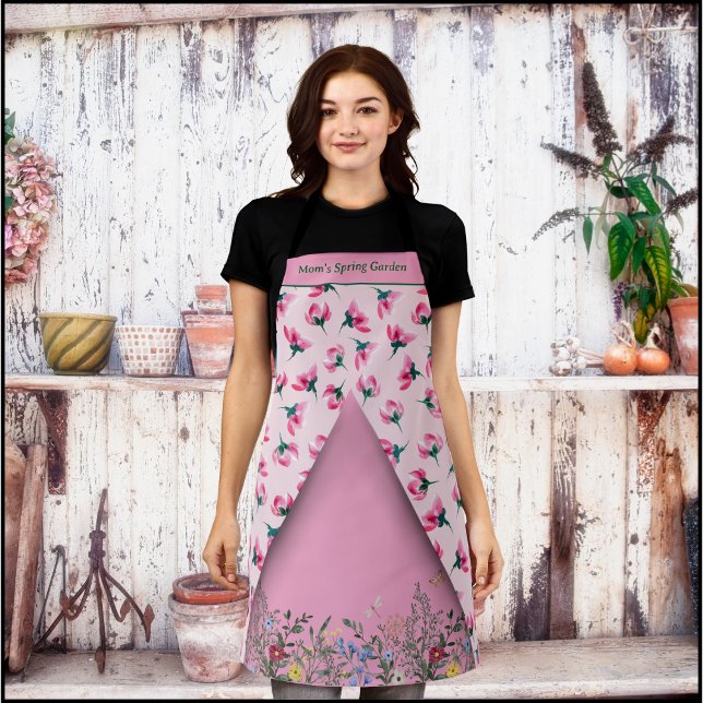 Delikate Rosa Blossom Garden Schürze (Delicate Pink Blossom Garden Apron)