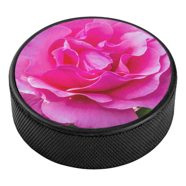 Delikate rosa Rosa Rose. Eishockey Puck (3/4)