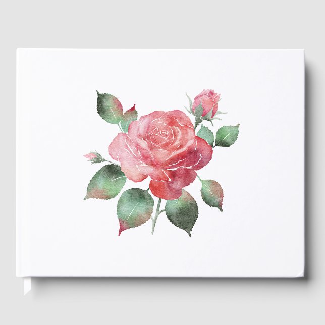 Delikate Rose Gästebuch (Vorderseite)