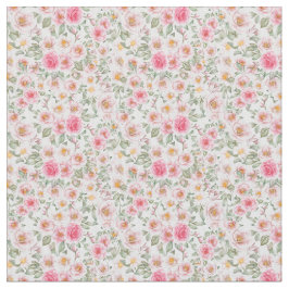 Delikate Rose im Garten Stoff