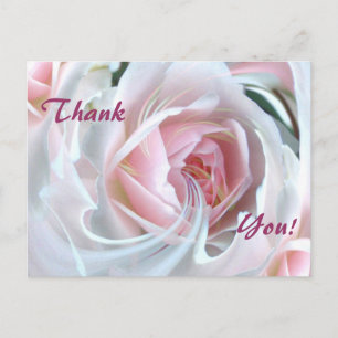 Delikate Rose mit Marmoreffekten Postkarte