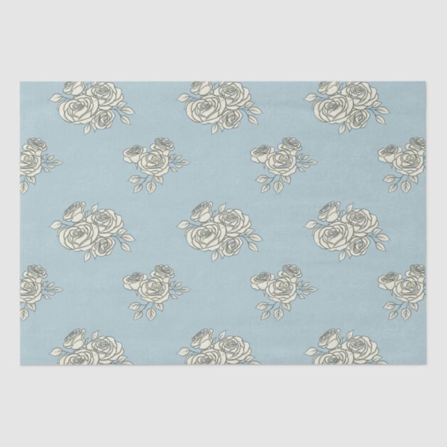 Delikate Rose Seidenpapier (Vorderseite)