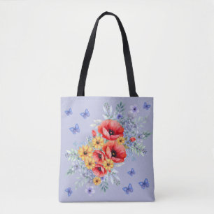 Delikate Rote Pfeffer, Sonnenblumen und Schmetterl
