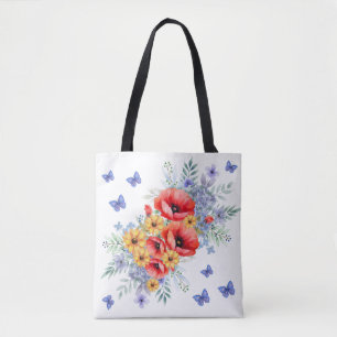 Delikate Rote Pfeffer, Sonnenblumen und Schmetterl