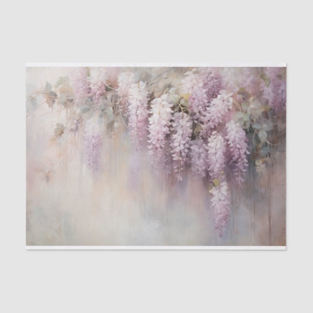 Delikate, sanfte, schöne, elegante Florals Dekorat Seidenpapier (Vorderseite)