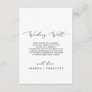 Delikate schwarze Kalligrafie wünscht gute Karte