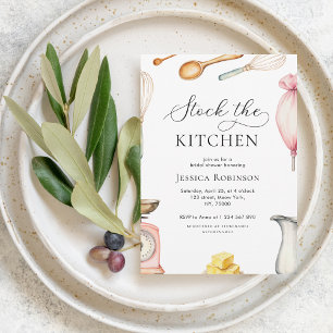 Delikate Script Stock The Kitchen Brautparty Einladung