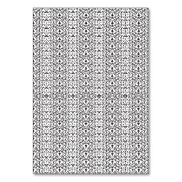 Delikate, sich wiederholende hellgraue Blumenmuste Tischnummer