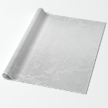 Delikate Silver Grey White Roses Lace Geschenkpapier<br><div class="desc">Zeitgenössisches schick verpacktes Papier. Für alle Veranstaltungen wie Geburtstage,  Jubiläum,  neue Zuhause,  Abschluss-Ruhestand,  Weihnachten,  Valentine,  Corporate,  Packing Hochzeiten,  Brautpartys etc.</div>