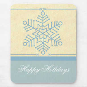 Delikate Snowflake Weihnachtsmousepad Mousepad