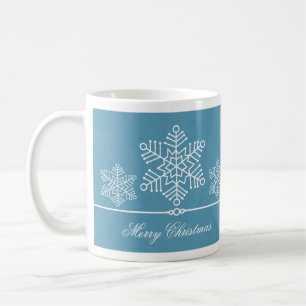 Delikate Snowflakes Weihnachtsfeiertage Tasse