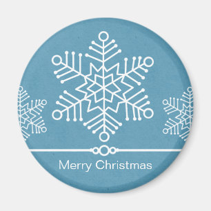 Delikate Snowflakes Weihnachtsmagnet Magnet