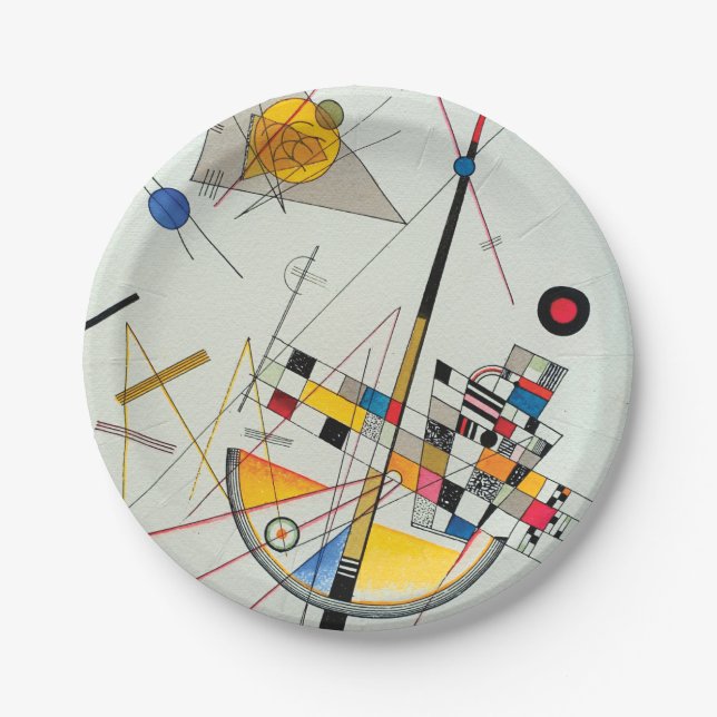 Delikate Spannung von Wassily Kandinsky Pappteller (Vorderseite)