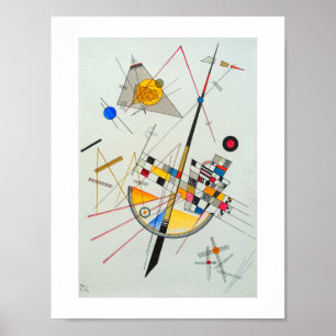 Delikate Spannung von Wassily Kandinsky Poster