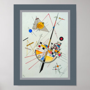 Delikate Spannung von Wassily Kandinsky Poster