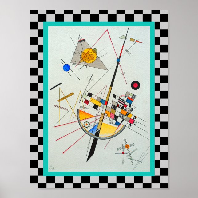 Delikate Spannung von Wassily Kandinsky Poster (Vorne)
