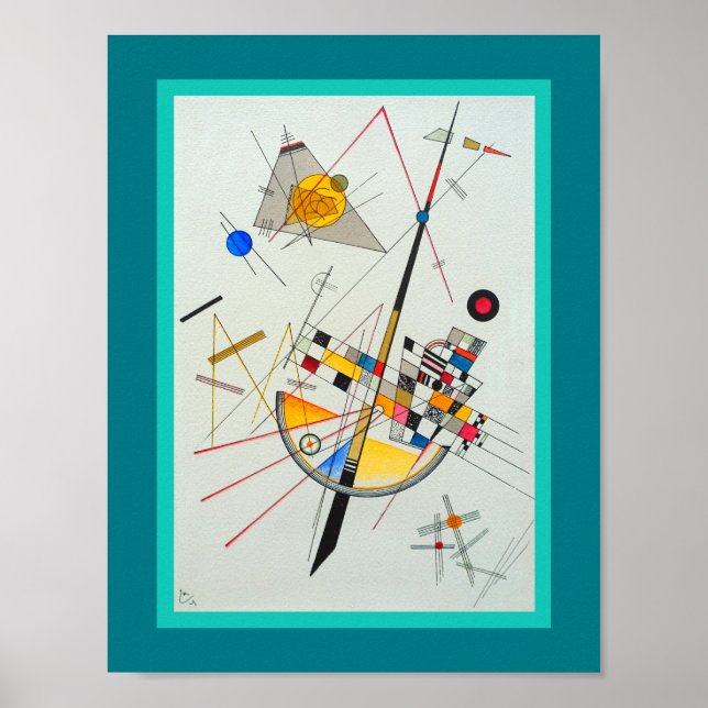 Delikate Spannung von Wassily Kandinsky Poster (Vorne)