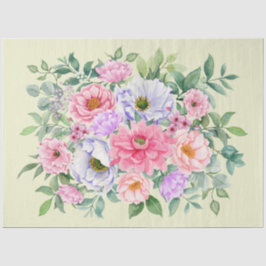 Delikate Summer Garden Party Blume Entdecken Seidenpapier