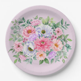 Delikate Summer Garden Party Blume Pappteller