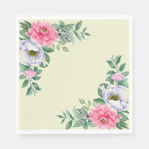 Delikate Summer Garden Party Blume Serviette