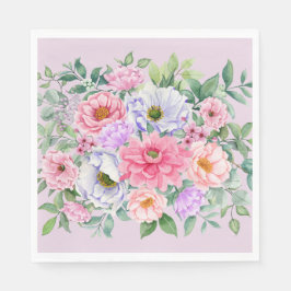 Delikate Summer Garden Party Blume Serviette